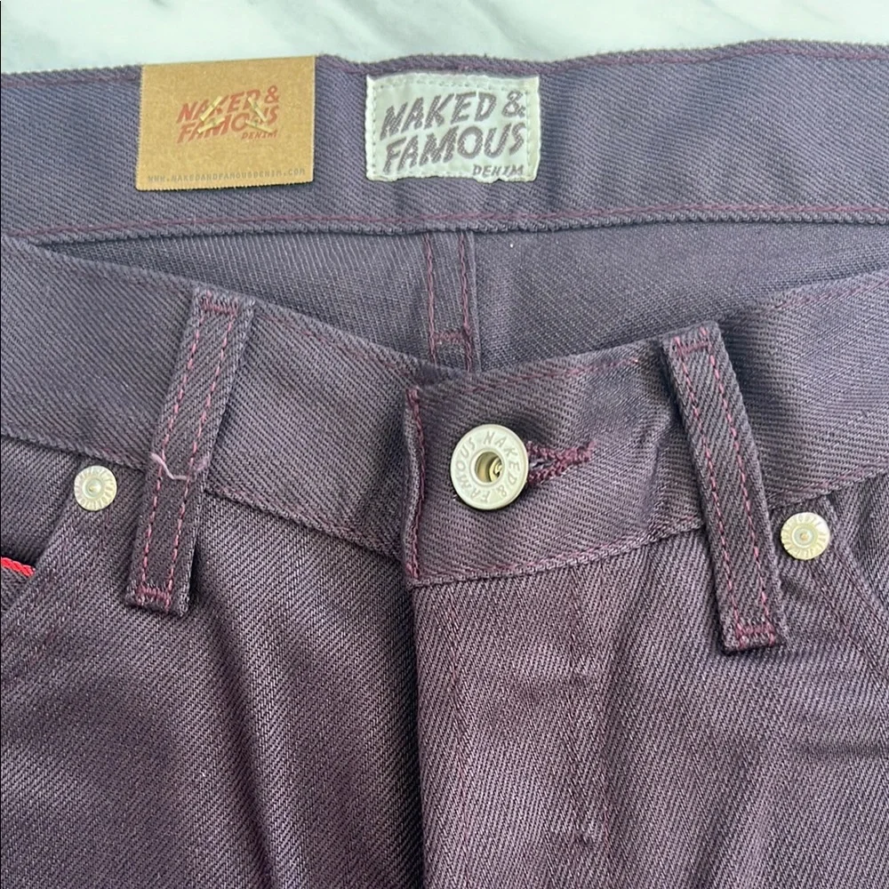 Naked & Famous Denim Black Slim Jeans - Picture 3 of 12